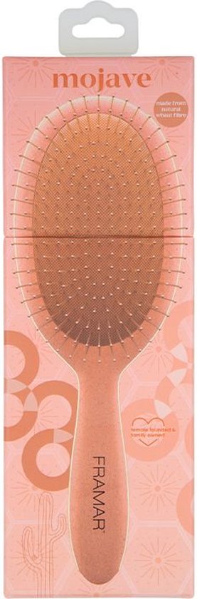 Framar Golden Hour Detangle Brush Mojave has flexible bristles for