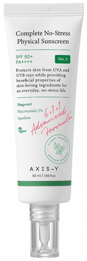 Axis-Y - Complete No-Stress Physical Sunscreen (SPF50+ PA++++) - 50ml
