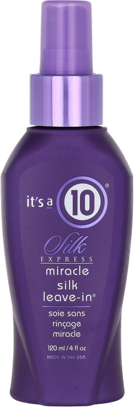 It's a 10 Miracle Silk Leave-in 120ml