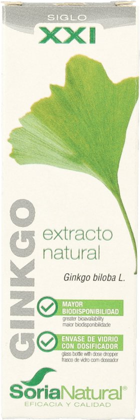 Soria Natural Ginkgo biloba extract 50 Milliliter