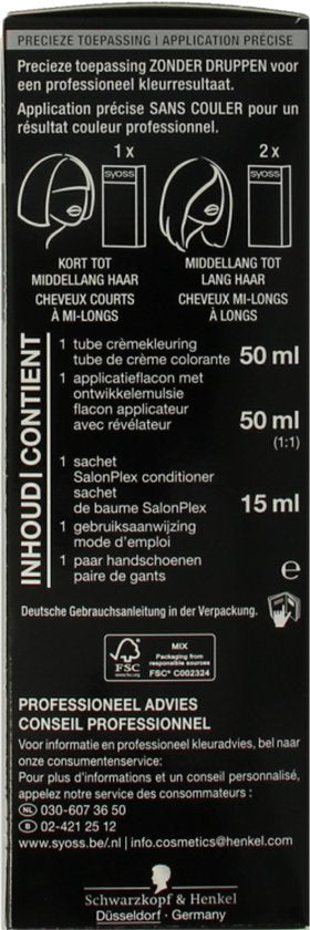 SYOSS Color baseline 5-1 Lichtbruin Haarverf - 1 stuk