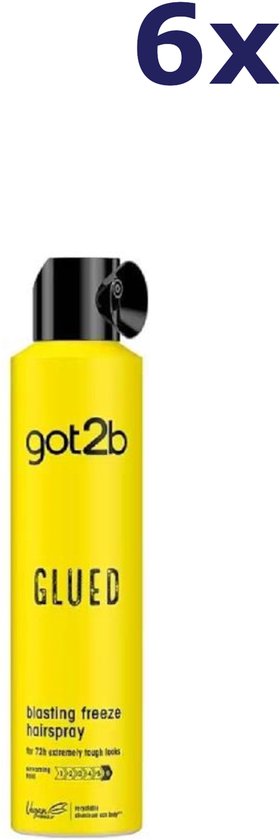 Schwarzkopf Got2B Glued Blasting Freeze Hairspray - 3 x 300 ml