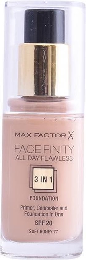 Max Factor Facefinity All Day Flawless 3-in-1 Liquid Foundation - 77 Soft Honey