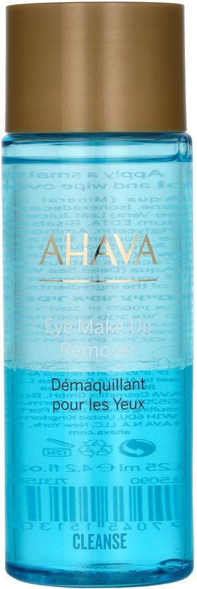 AHAVA Oogmake-up Remover - Effectief & Zacht | Verwijdert Waterproof Make-up | Veilig voor Gevoelige Huid & Lensdragers | Gezichtsreiniger - 125ml