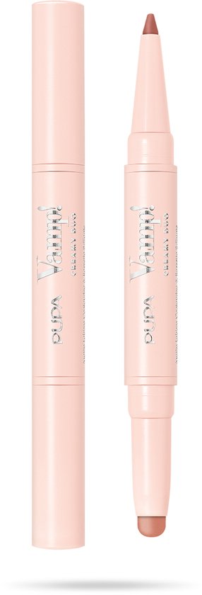 PUPA Milano Vamp! Creamy Duo Lip Pencil & Shiny Lipstick 003 Warm Nude 0,8 gr
