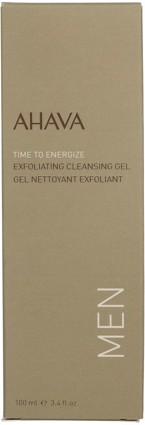 AHAVA MAN Exfoliërende Reinigingsgel - Diepe Reiniging & Verfrissing | Verwijdert Verstopte Poriën | Zachte en Energiegevende Formule | Gezichtsreiniger voor mannen - 100ml