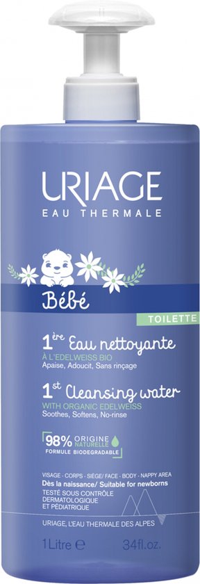 Uriage Bebe 1ere eau nettoyante 1 Liter
