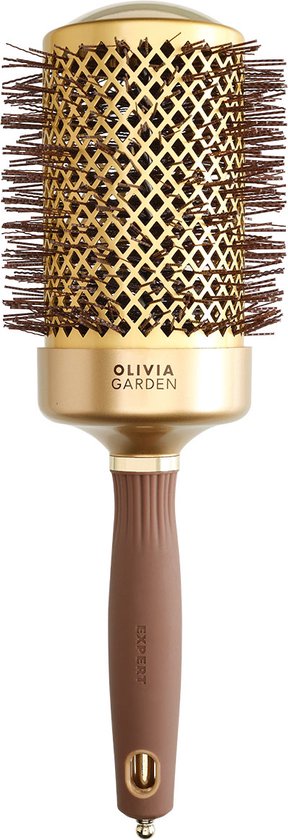 Olivia Garden Expert Blowout Shine Wavy Föhnborstel Goud-Bruin