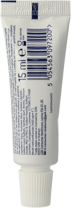 Aquafresh - Mini Tandpasta - Freshmint 3-in-1 - Verfrissende Adem - 15 ml