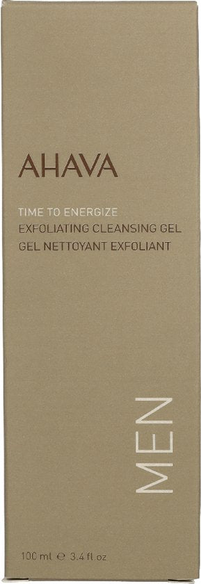 AHAVA MAN Exfoliërende Reinigingsgel - Diepe Reiniging & Verfrissing | Verwijdert Verstopte Poriën | Zachte en Energiegevende Formule | Gezichtsreiniger voor mannen - 100ml