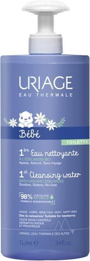 Uriage Bebe 1ere eau nettoyante 1 Liter