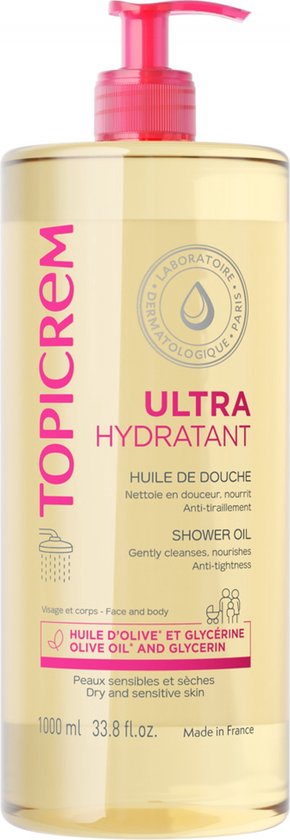 Topicrem Body Care Olie Ultra Hydratant Shower Oil 1000ml