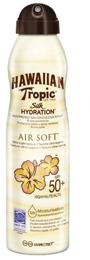 Zonnebrand Spray Silk Hydration Hawaiian Tropic Hydraterend Spf 50 (220 ml)