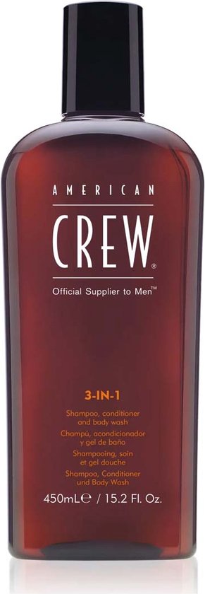 American Crew 3-in-1 Shampoo, Conditioner en Body Wash - 450ml