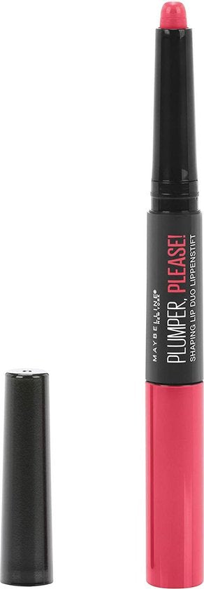 Maybelline Plumper, Please! Shaping Lip Duo - 220 Power Stare - Lip Filler - Lip Vergroter - Volle Lippen - Roze - 4 ml