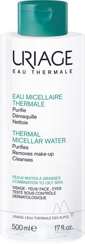 Uriage Eau Thermale Micellair Water - Gemengde Tot Vette Huid 500ml