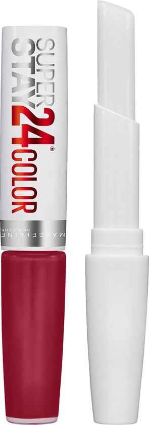 Maybelline SuperStay 24H Smile Brighters Lippenstift - 870 Optic Ruby - Rood - Langhoudend
