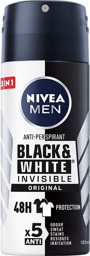 NIVEA MEN Antiperspirant INVISIBLE Power Spray 100ml Fresh