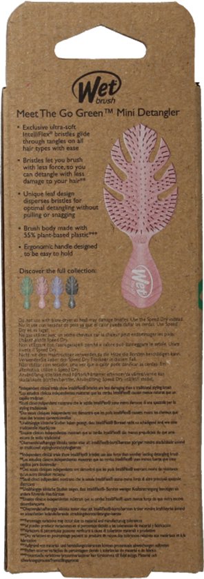 Wetbrush Go Green Mini Detangler Pink