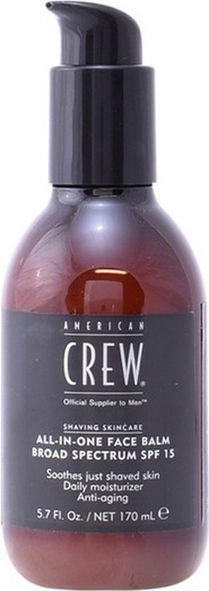 American Crew All In One Face Balm | Dagcrème met SPF 15 | 170 ml