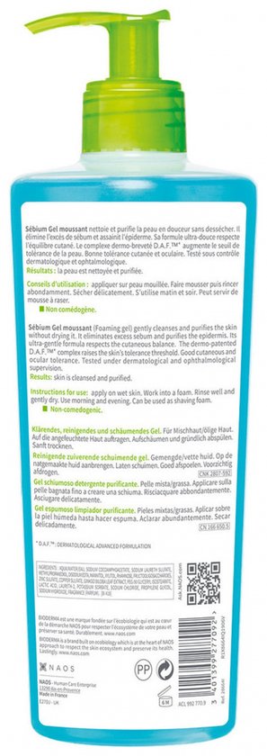 Bioderma Sebium Gel Moussant - Reiniger voor vette en acnegevoelige huid - 500 ml
