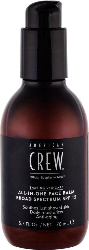 American Crew All In One Face Balm | Dagcrème met SPF 15 | 170 ml