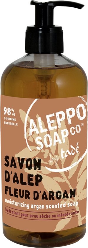 Aleppo Soap Co Arganzeep exfoliant bio met pomp 500 Milliliter