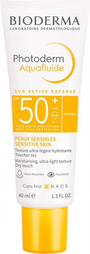 Bioderma Photoderm Aquafluide SPF 50+ - Zonnebrandcrème voor gevoelige huid - 40ml