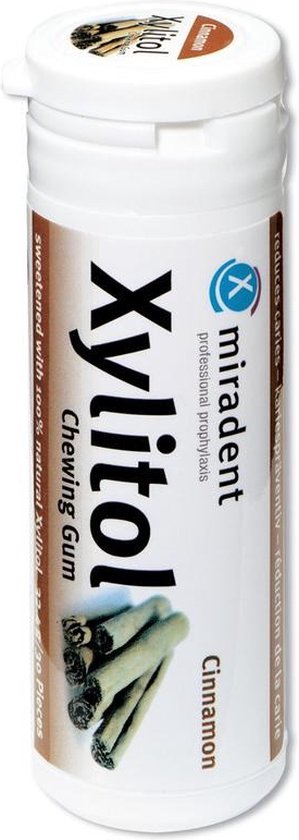 Miradent Xylitol Kauwgom - Kaneel - 30 stuks