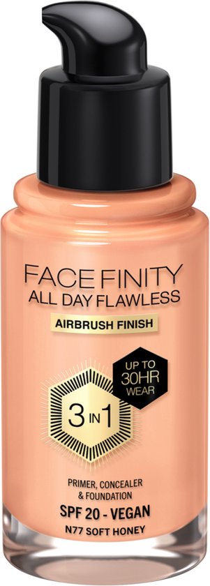 Max Factor Facefinity All Day Flawless Foundation - N77 Soft Honey