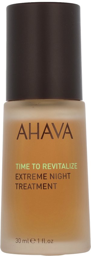 AHAVA extreem nacht behandeling – Geeft stevigheid en houdt de huid glad  – Versterkt de natuurlijke barrière van de huid – VEGAN – Alcohol- en parabenenvrij – 30ml