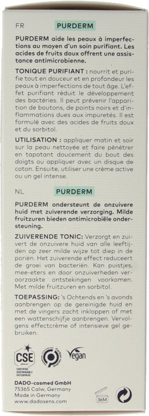 Dado Sens - PurDerm Cleansing Tonic - 150 ml