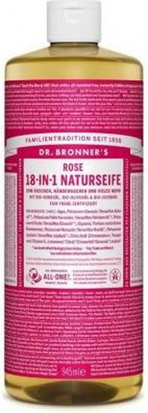 Dr Bronners Liquid Soap Roos 945ml