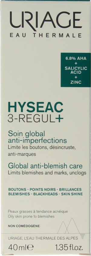 Uriage Hyseac 3-regul+ 40 Milliliter