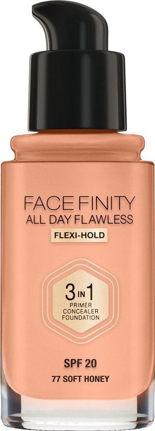 Max Factor Facefinity All Day Flawless 3-in-1 Liquid Foundation - 77 Soft Honey