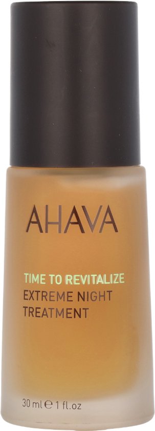 AHAVA extreem nacht behandeling – Geeft stevigheid en houdt de huid glad  – Versterkt de natuurlijke barrière van de huid – VEGAN – Alcohol- en parabenenvrij – 30ml