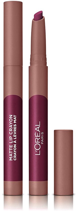 L'Oréal Matte Lip Crayon Lipstick - 107 Sizzling Sugar