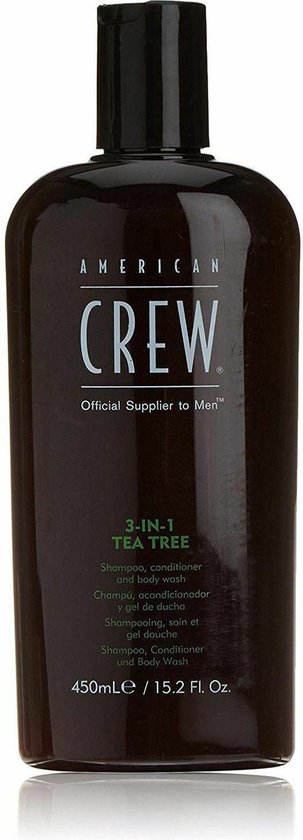 American Crew Tea Tree 3-in-1 Shampoo, Conditioner & Body Wash | 450ml