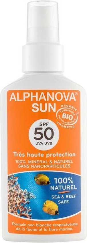 Alphanova Zonnebrandspray Spf 50 Unisex 125 Gram