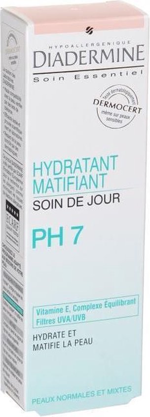 DIADERMINE Matifying Day Hydraterende PH7 - Essenti?le verzorging - 50 ml