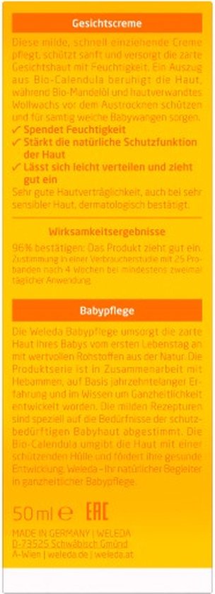 Weleda Baby Calendula Face Cream