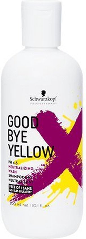 Kleurneutraliserende shampoo Schwarzkopf Goodbye Yellow Anti-yellowing Treatment 300 ml