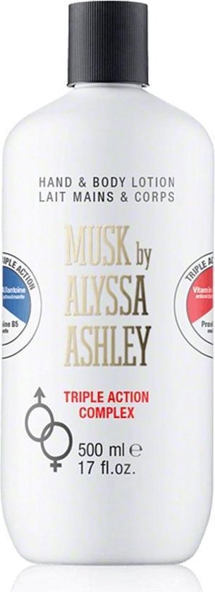 Alyssa Ashley Musk - Hand & Body Triple Action lotion  - 500 ml