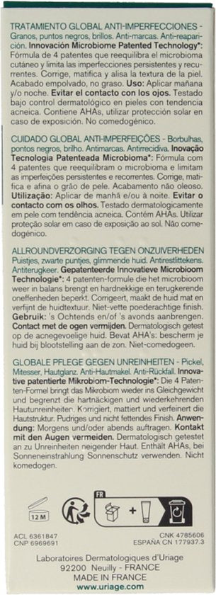 Uriage Hyseac 3-regul+ 40 Milliliter