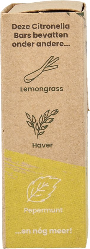 HappySoaps Anti-insect Bar Citronella & Krachtige Munt 40 gr