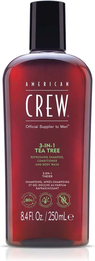 American Crew | 3-in-1 Tea Tree shampoo, conditioner, body wash