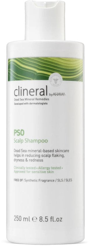 AHAVA Clineral PSO Shampoo | Verlicht Psoriasis Symptomen op de Hoofdhuid | Kalmeert en Reinigt | Speciaal voor Gevoelige Huid | Psoriasis Shampoo | 2