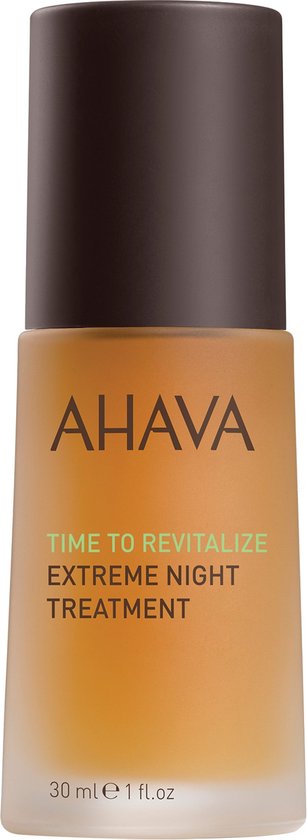 AHAVA extreem nacht behandeling – Geeft stevigheid en houdt de huid glad  – Versterkt de natuurlijke barrière van de huid – VEGAN – Alcohol- en parabenenvrij – 30ml