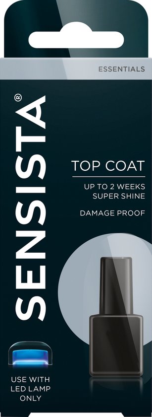 Sensista Top Coat - Gellak - Transparant - 7.5ML - Top Coat Gel nagellak voor LED lamp