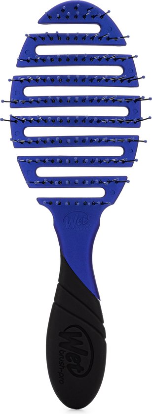 WetBrush PRO Flex Dry Haarborstel – Blauw – Flexibele Borstel Voor Nat En Droog Haar – Vermindert Hittebeschadiging – Lichtgewicht & Comfortabel – IntelliFlex® Borstelharen – Ontwart Zonder Pijn – Voor Elk Haartype – Unisex - Modern Design